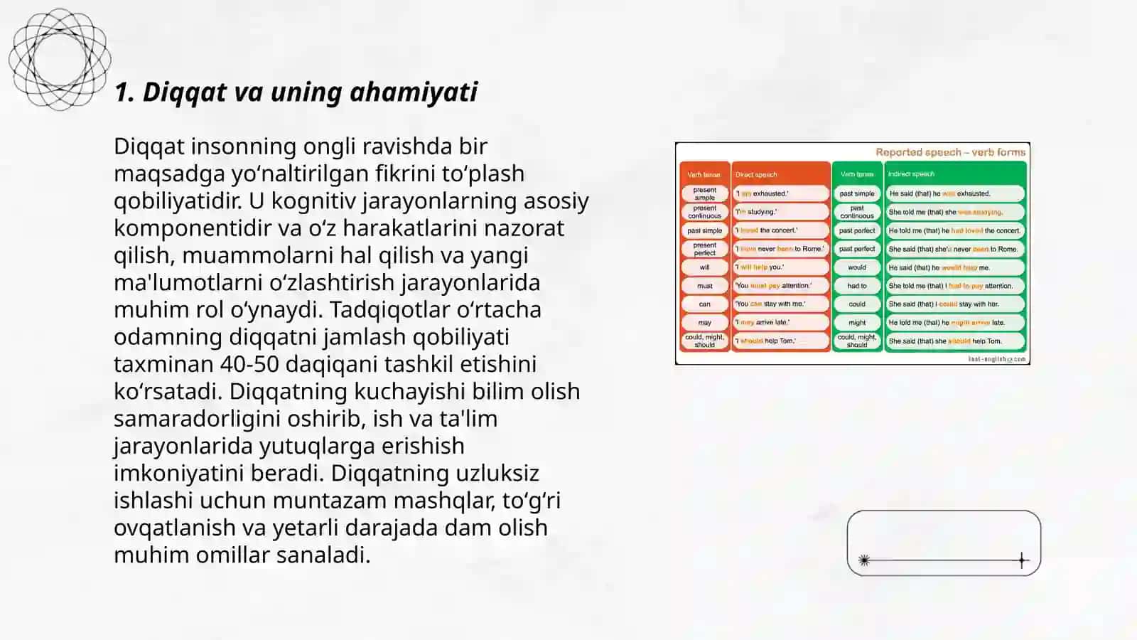 Diqqat turlari 3