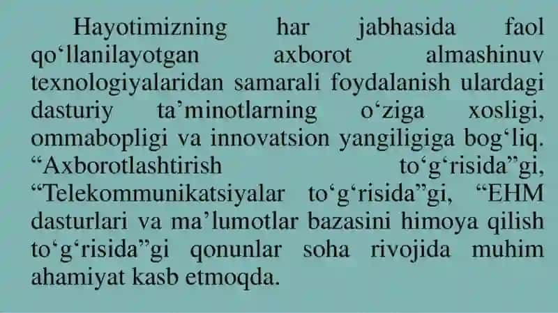 Iqtisodiy muammolarni hal qilish uchun zamonaviy dasturlashtillaridan foydalanish 3