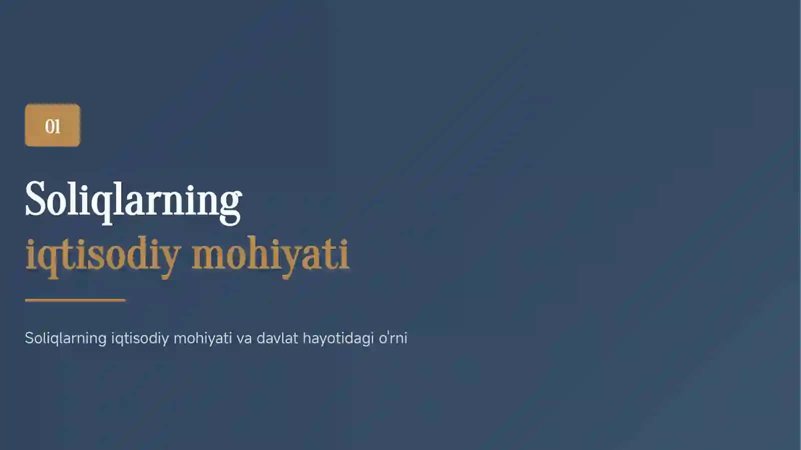 MAMLAKAT IQTISODIYOTIDA SOLIQLARNING O'RNI 3