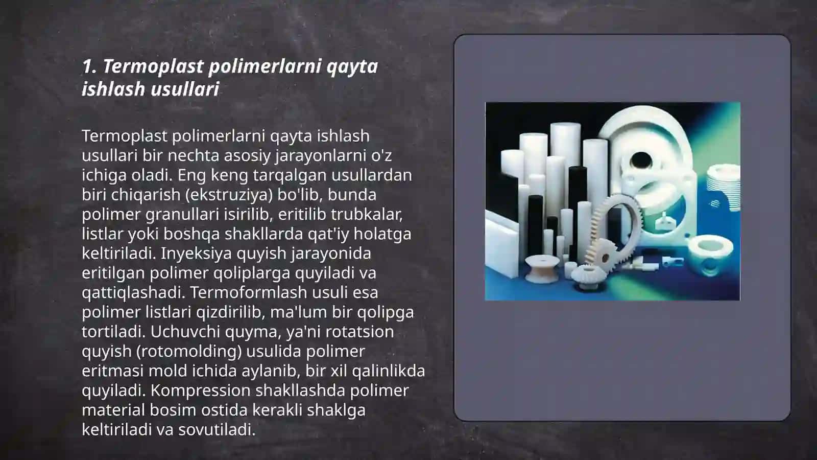 Termoplastlar asosida polimer kompozitsion materiallar yaratishning o‘ziga xos usullari 3