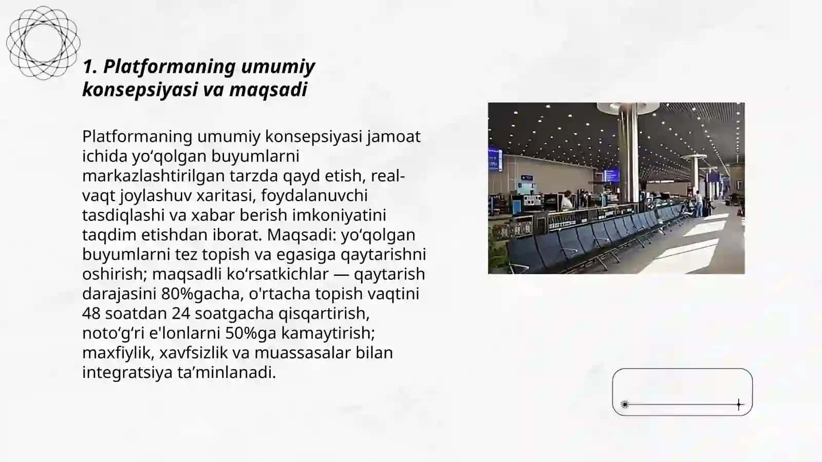 Platformaning umumiy konsepsiyasi va maqsadi 3