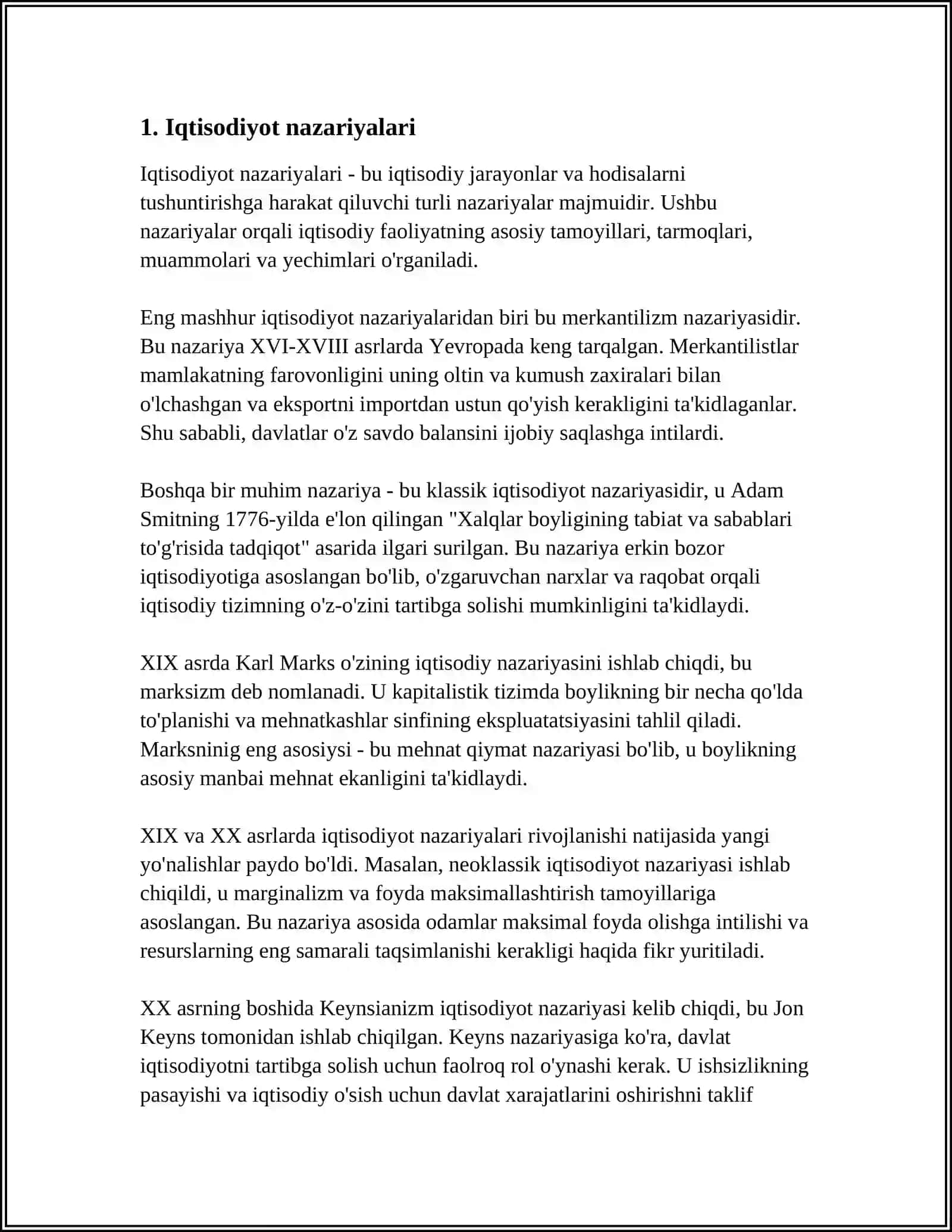 IQTISODIYOT, BOZOR, IQTISODIY SIYOSAT, IQTISODIY SIYOSAT ASOSLARI VA TARKIBI, IQTISODIY SIYOSATNI ISHLAB CHIQISHDA VOSITALAR HAMDA CHEKLOVLAR 3