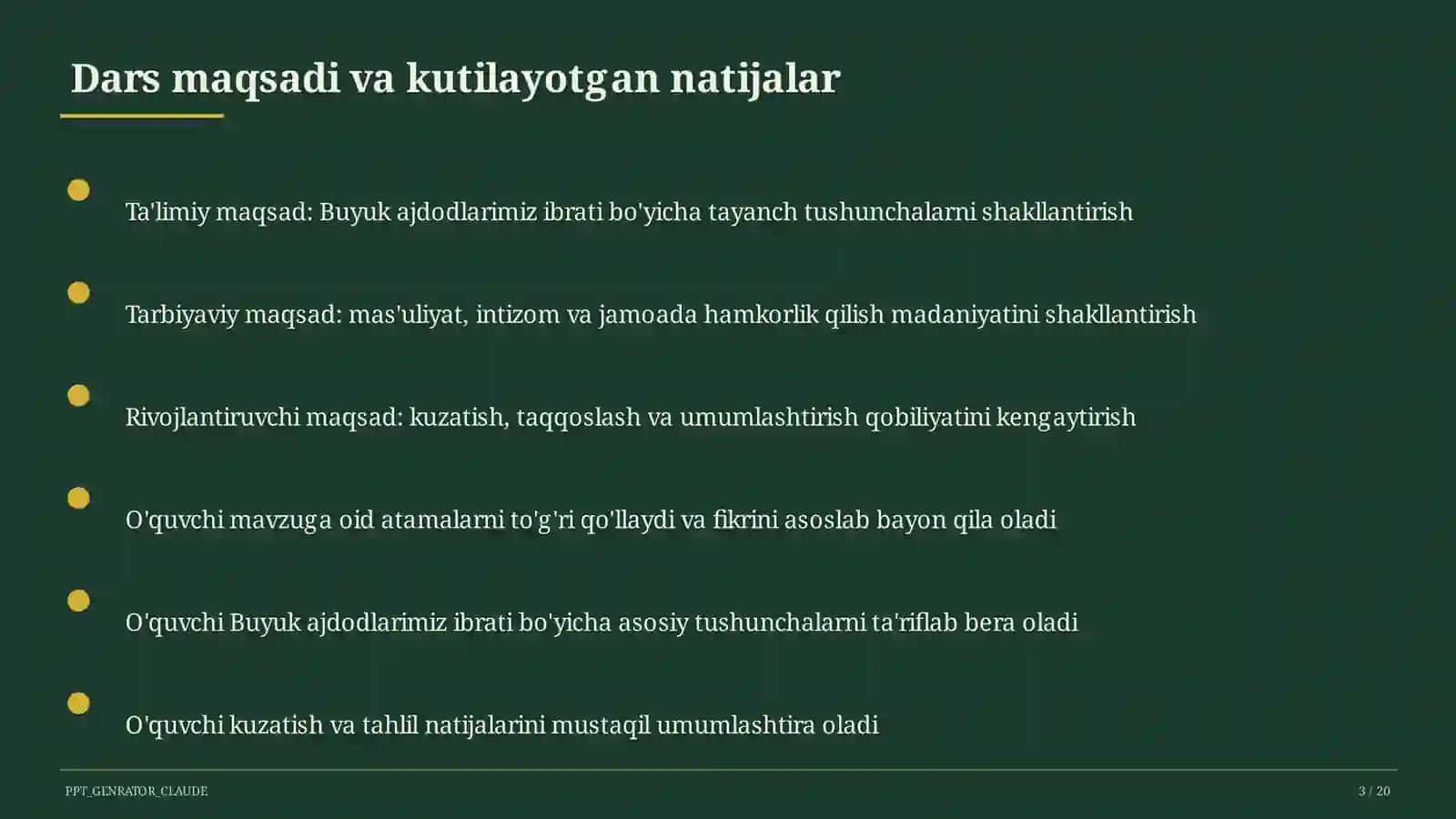 Buyuk ajdodlarimiz ibrati (6-sinf) 3