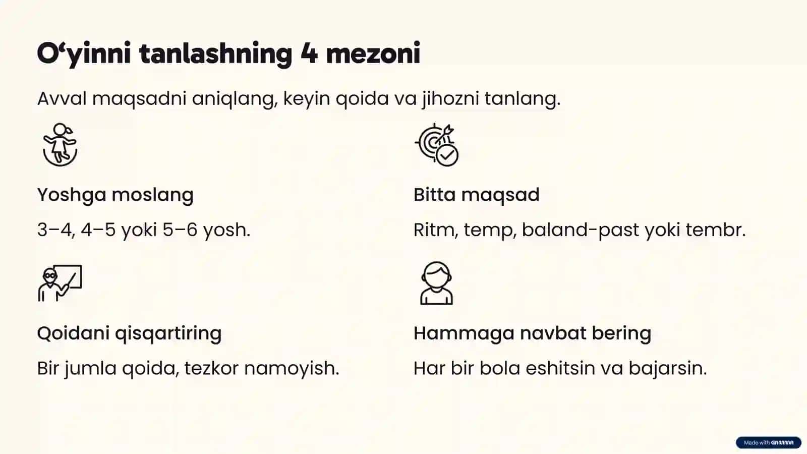 Maktabgacha ta’limda musiqaviy didaktik o‘yinlar AMALIY METODIK QO‘LLANMA 3