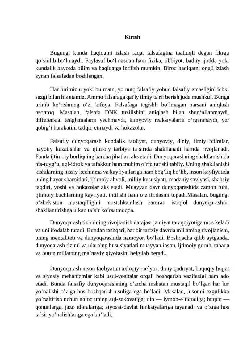Falsafiy dunyoqarashning o‘z-o‘zini anglashdagi ro‘li 3