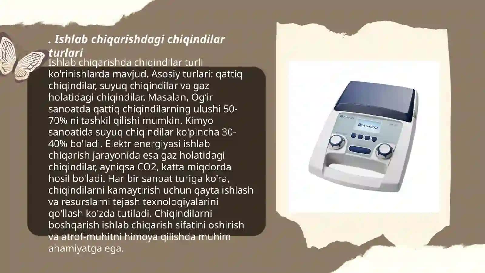 Ishlab chiqarishdagi chiqindilarni qayta ishlash va zararsizlantirish bo'limini tayyorlash mavzusida ma'ruza matnini tayyorlashda ma'ruza-o'qitishning ilg'or turidan foydalanish 3