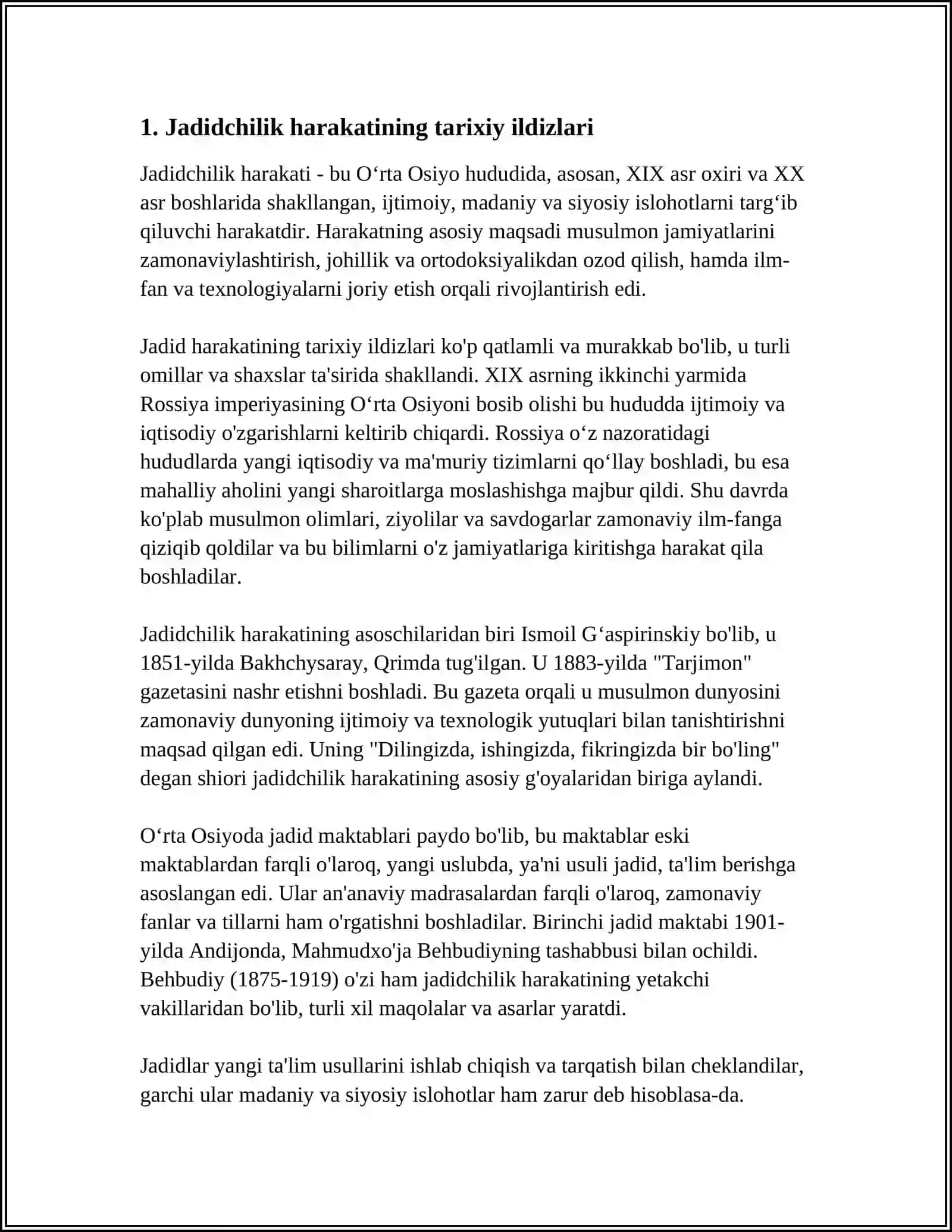 JADIDCHILIK HARAKATI 3