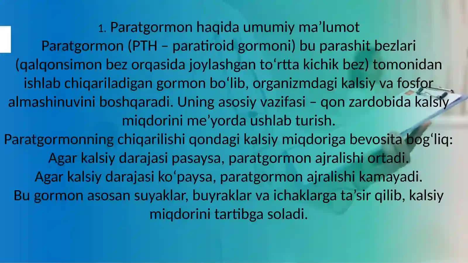 Paratgormon 3