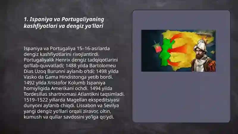 Ispaniya va Portugaliya mustamlakachiligi 3