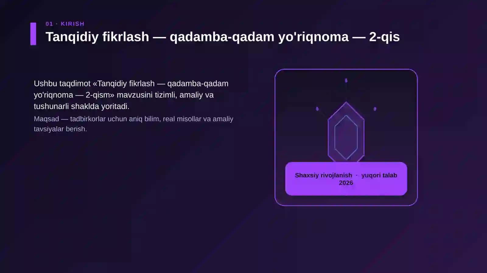 Tanqidiy fikrlash — qadamba-qadam yo'riqnoma — 2-qism 3
