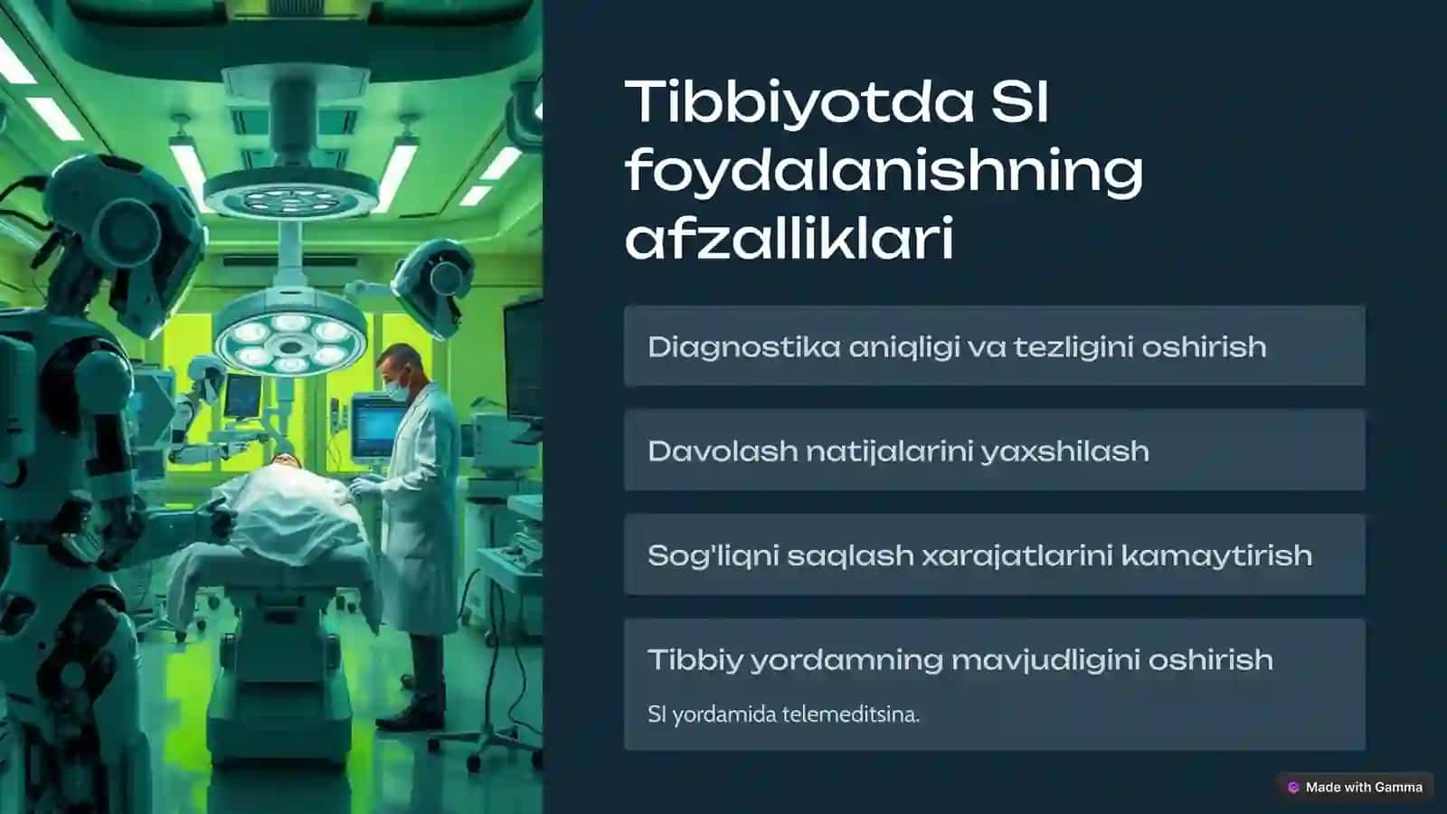 Tibbiyotda Sun'iy Intellektdan Faydalanish Darajasi va Uning Samarali Tomonlari 3