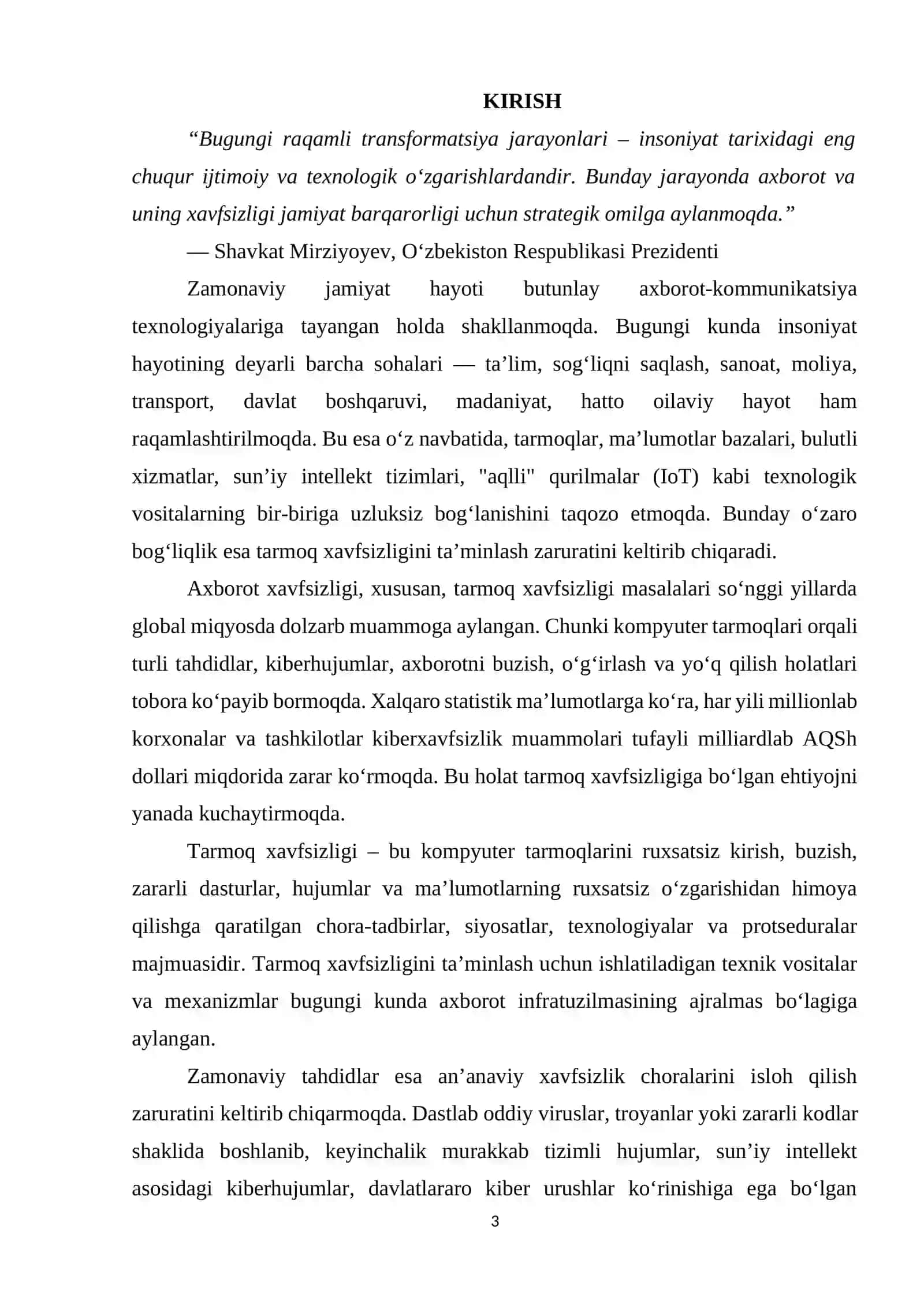 Tarmoq xavfsizligi: Zamonaviy tahdidlar va himoya usullari 3