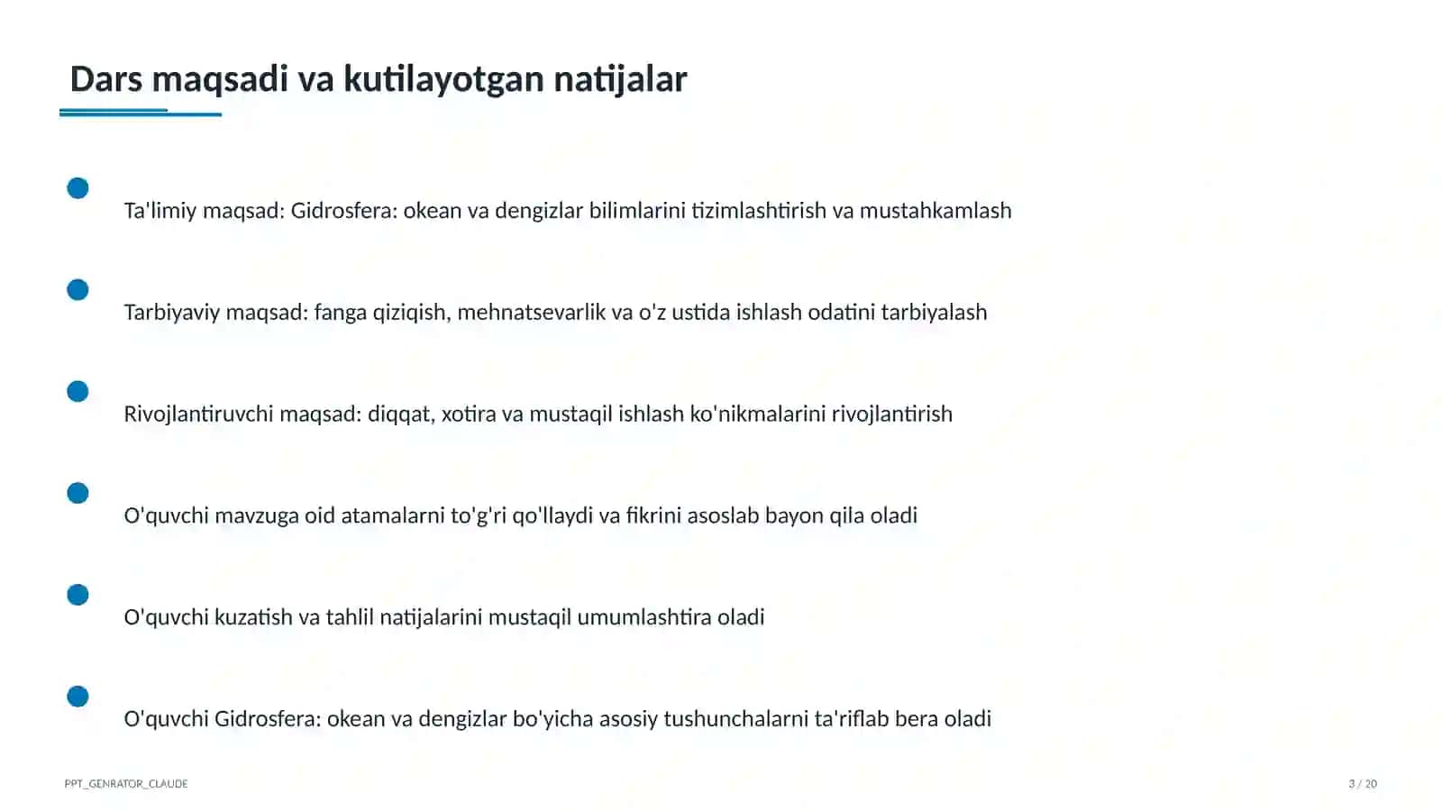 Gidrosfera: okean va dengizlar (6-sinf) 3