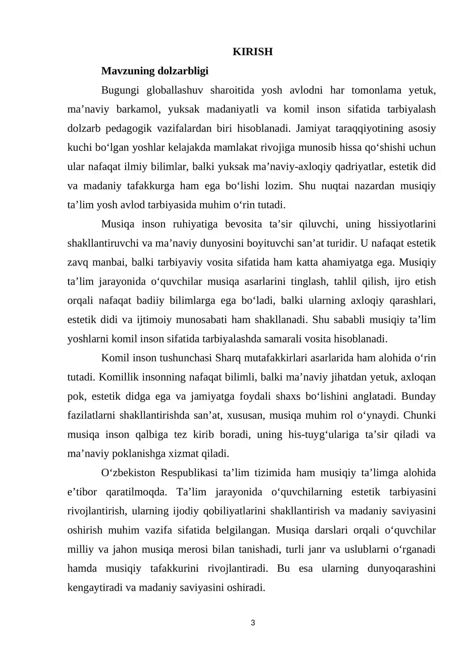 Yosh avlodni yuksak madaniyatli, komil insonlar etib tarbiyalashda musiqiy ta'limning ahamiyati 3