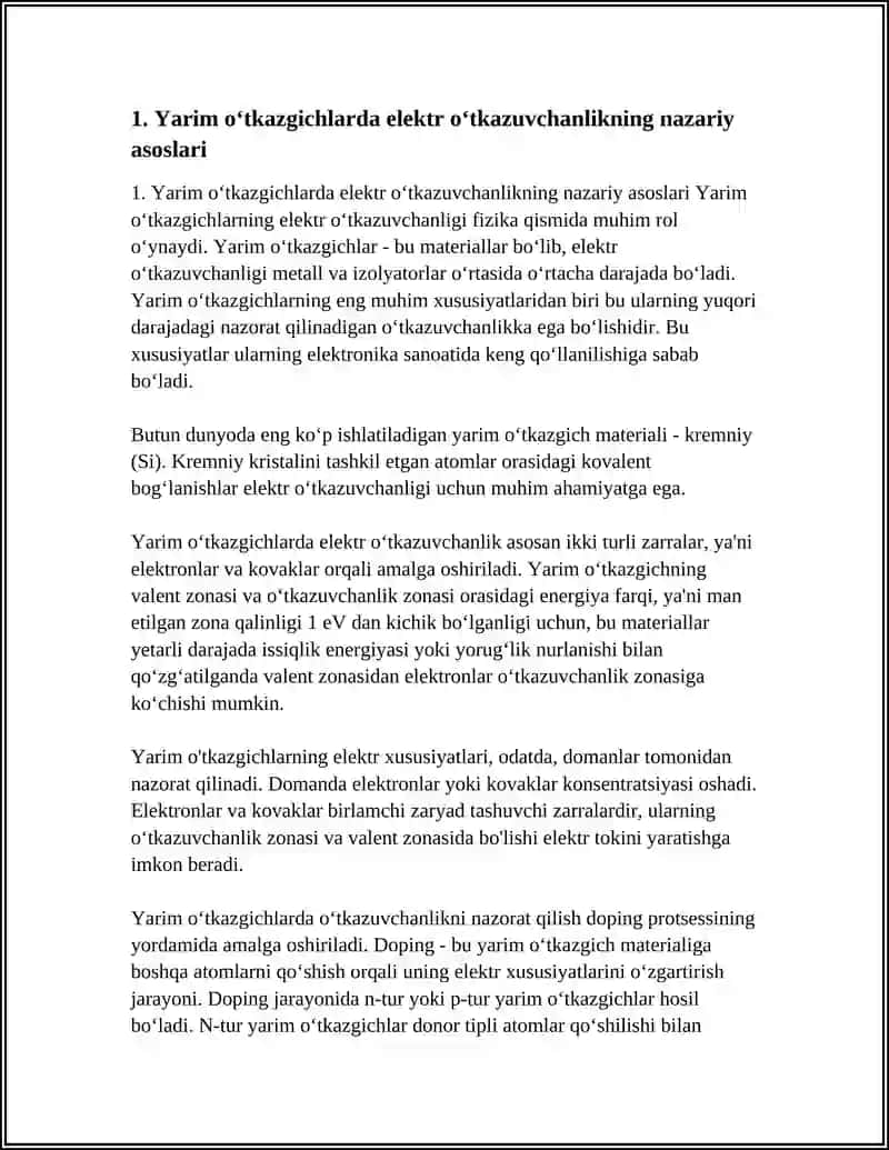YARIM OTKAZGICHLARNING ELEKTR OTKAZUVCHANLIGI 3