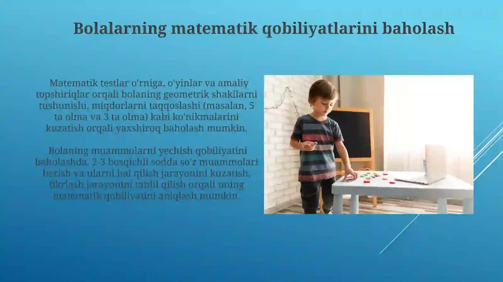 Bolalar bog'chasi matematika bo'yicha 3