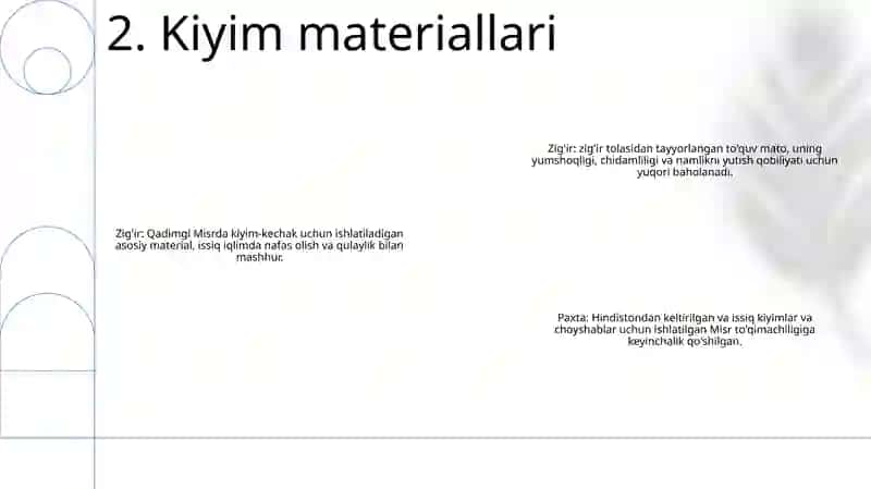 Qadimgi Misir Liboslari 3