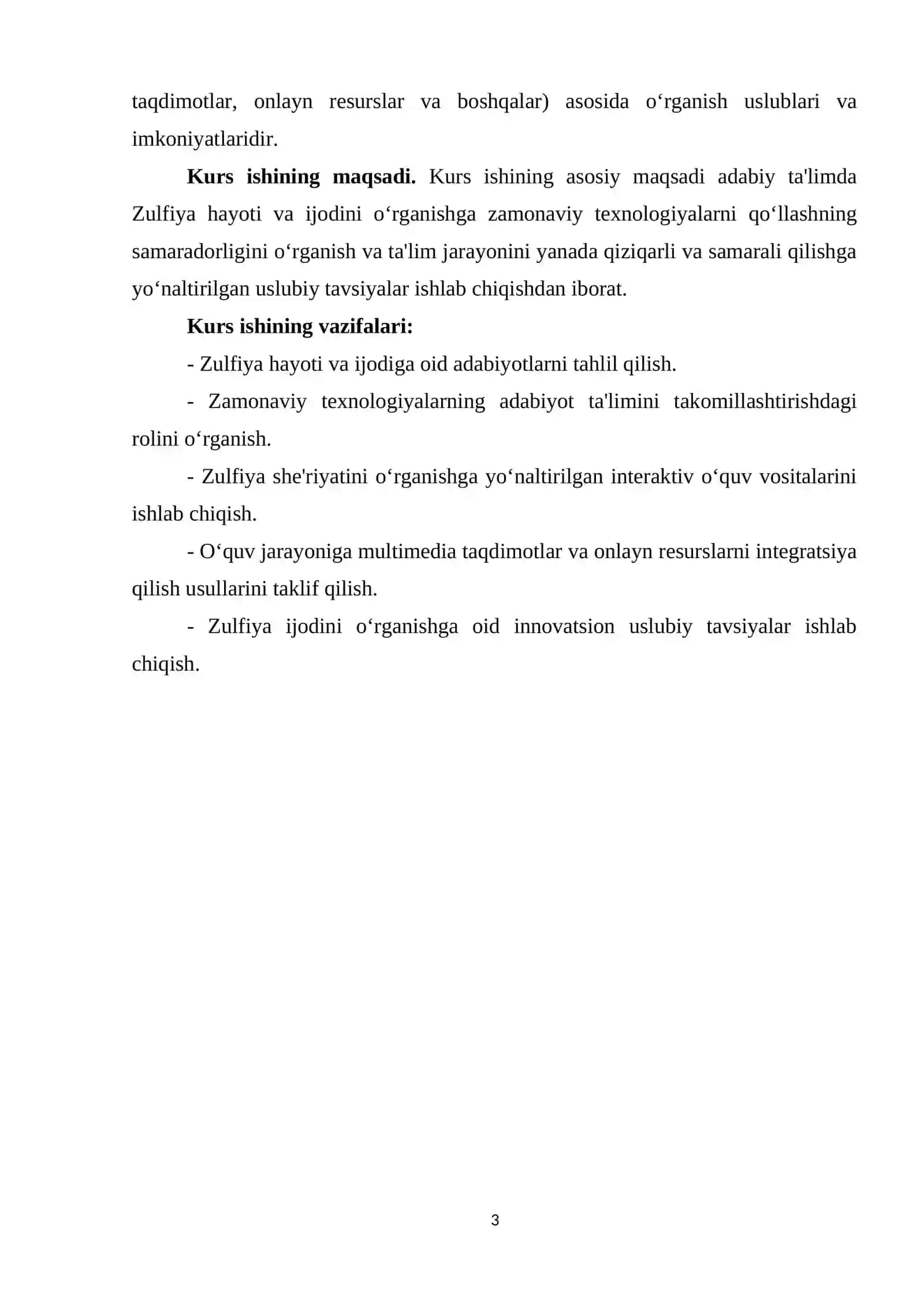 ADABIY TA'LIMDA ZULFIYA HAYOTI VA IJODINI YANGI PEDAGOGIK TEXNOLOGIYALAR ASOSIDA OʻRGANISH 3