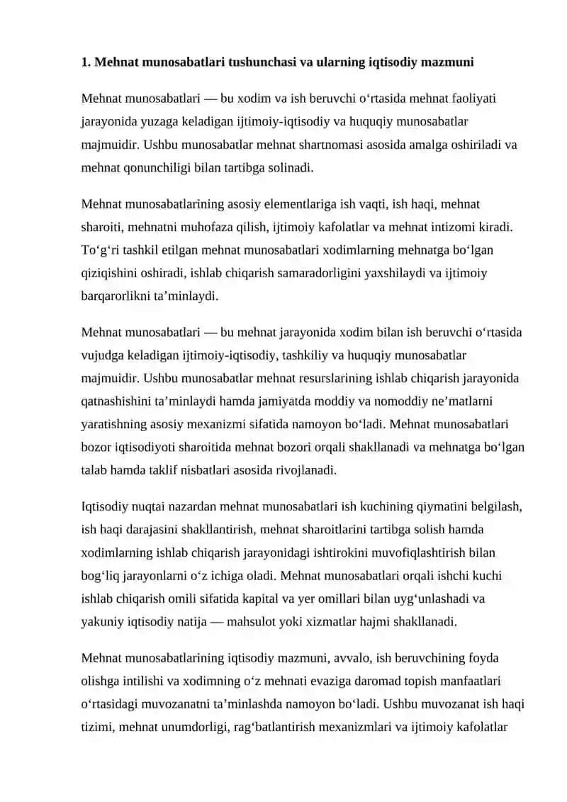 MEHNAT MUNOSABATLARI VA MEHNAT RESURSLARIDAN FOYDALANISH KO‘RSATKICHLARI 3