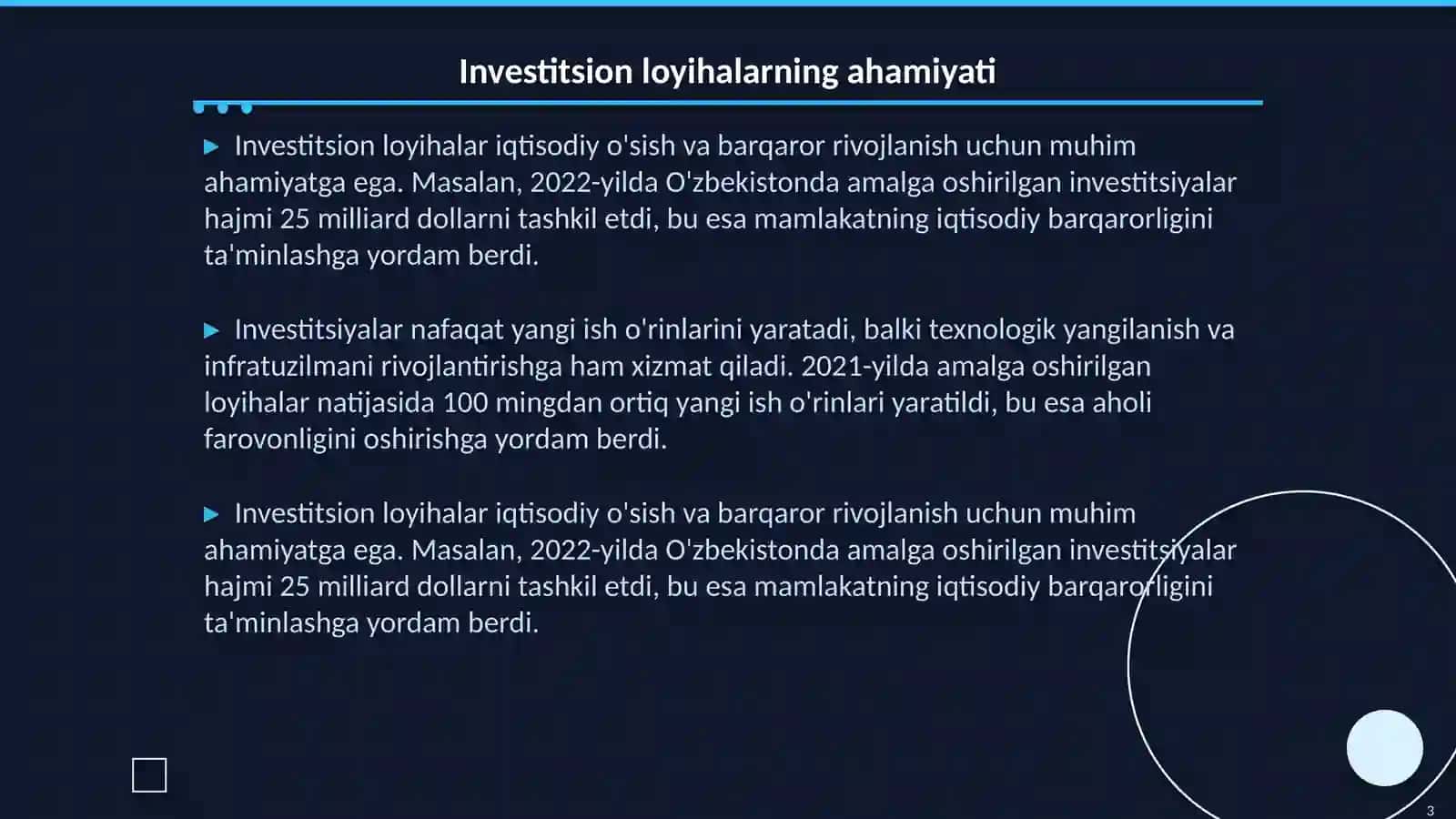 Investitsion loyihalar monitoring va post- baholash 3