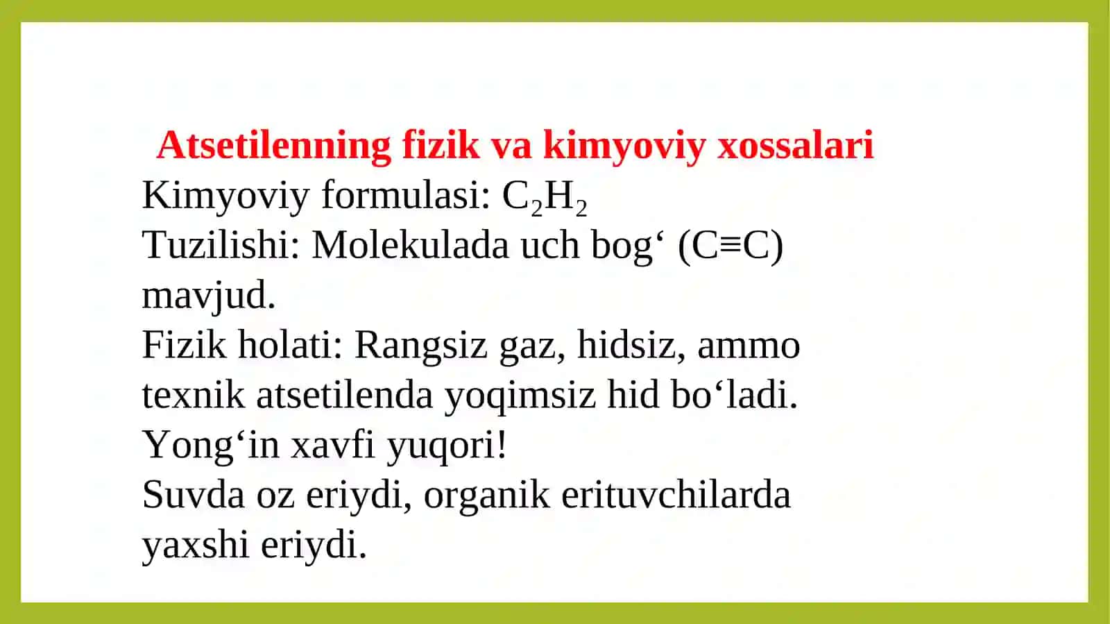 Atsetelen asosida sitezlar 3