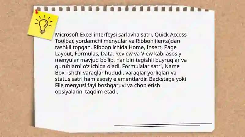 Microsoft Excel dasturi 3