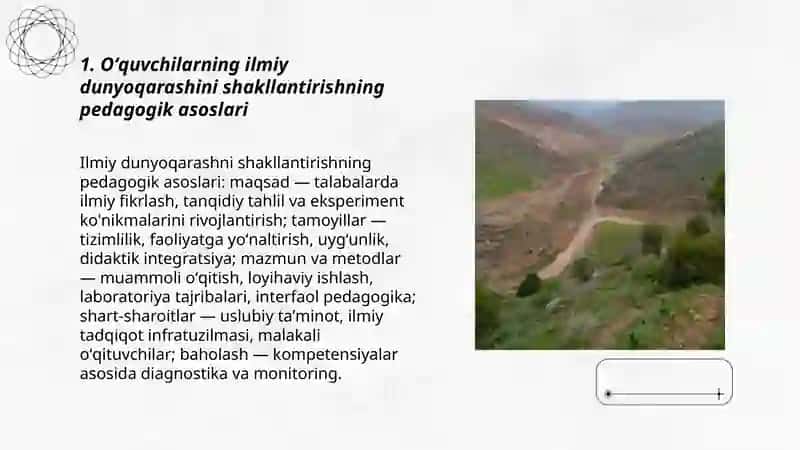 Oʻquvchilarning ilmiy dunyoqarashini shakllantirishning pedagogik asoslari 3