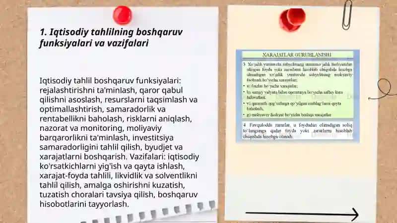 Iqtisodiy tahlil xo’jalik subyektlarini boshqarishning muhim funksiyasi sifatida 3