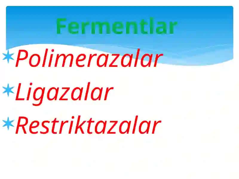 Rekombinant DNK olish 3