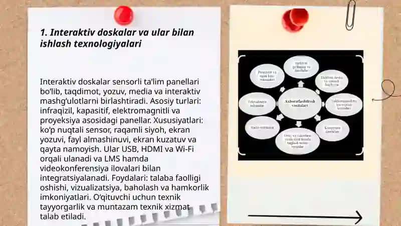 Interaktiv doskalar va ular bilan ishlash texnologiyalari 3