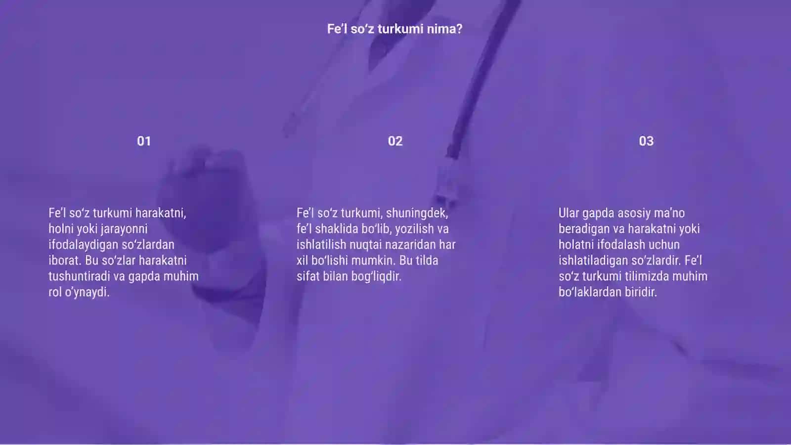 Fe'l so'z turkumi 3