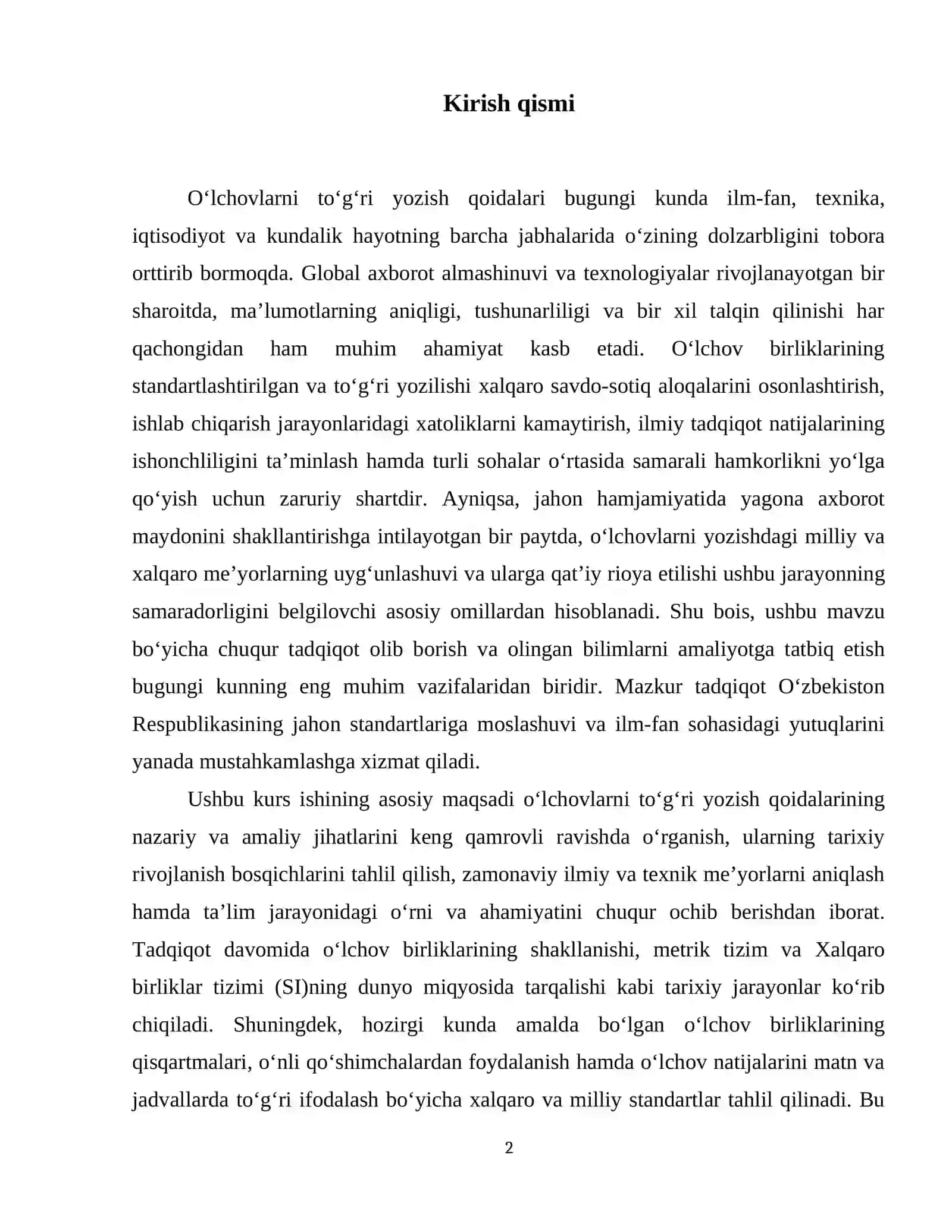 Oʻlchovlarni toʻgʻri yozish qoidalari. 3