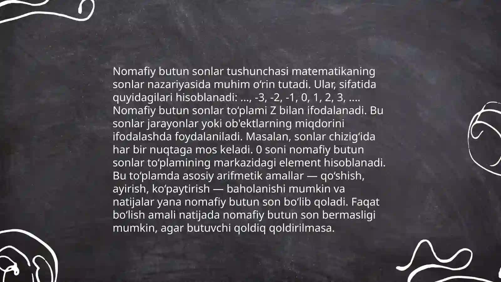 Kop xonali nomanfiy butun sonlar ustida arifmetik amallarni organish metodikasi 3