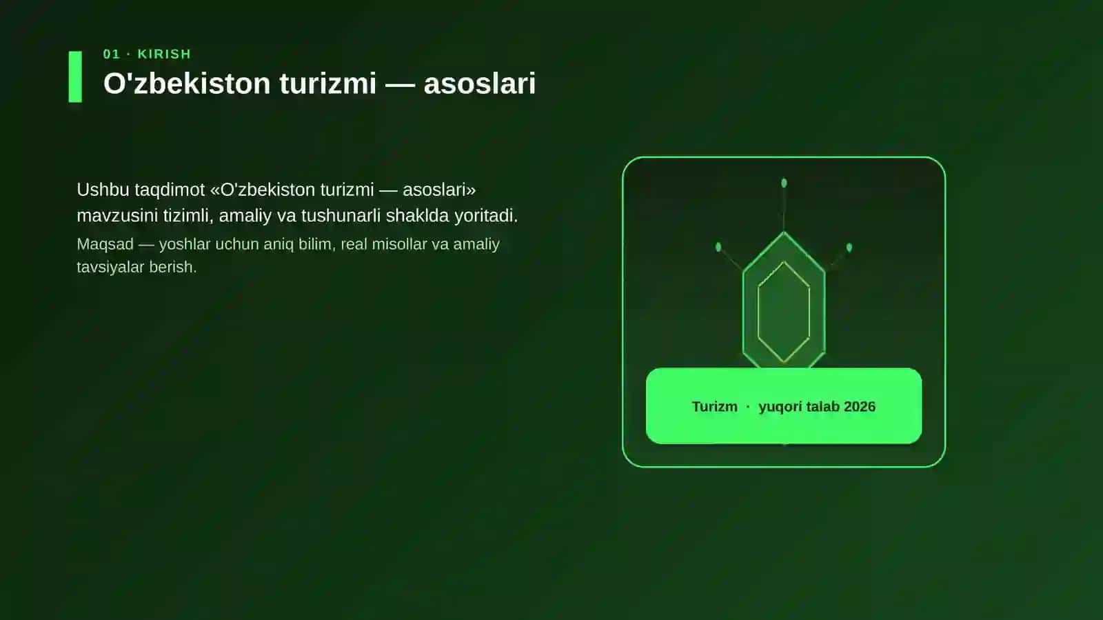 O'zbekiston turizmi — asoslari 3