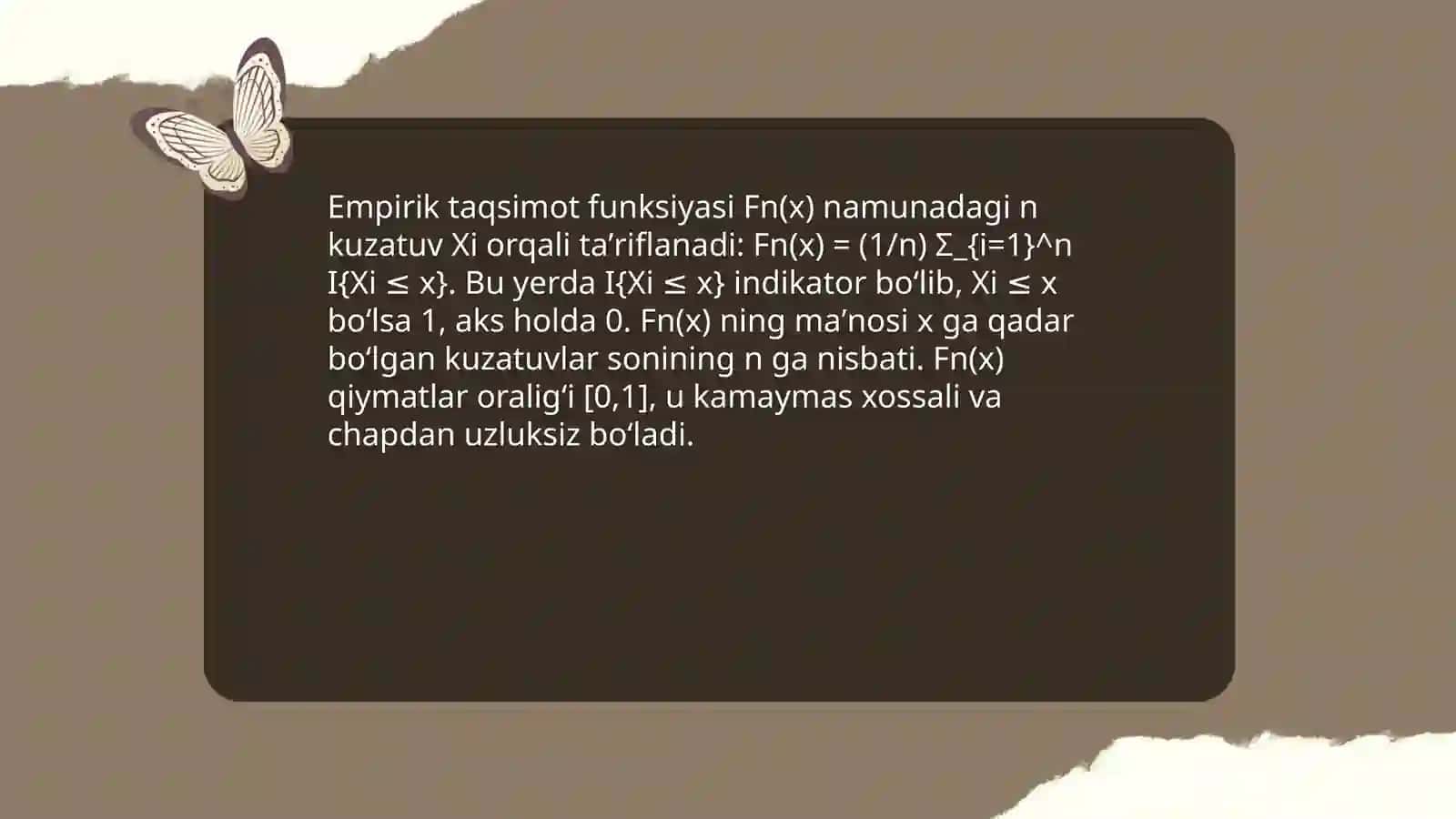 Ehtimollar nazariyasi va matematik statistika 3