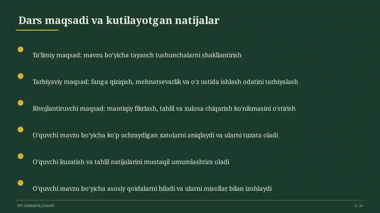 Lermontov she'riyati (9-sinf) 3