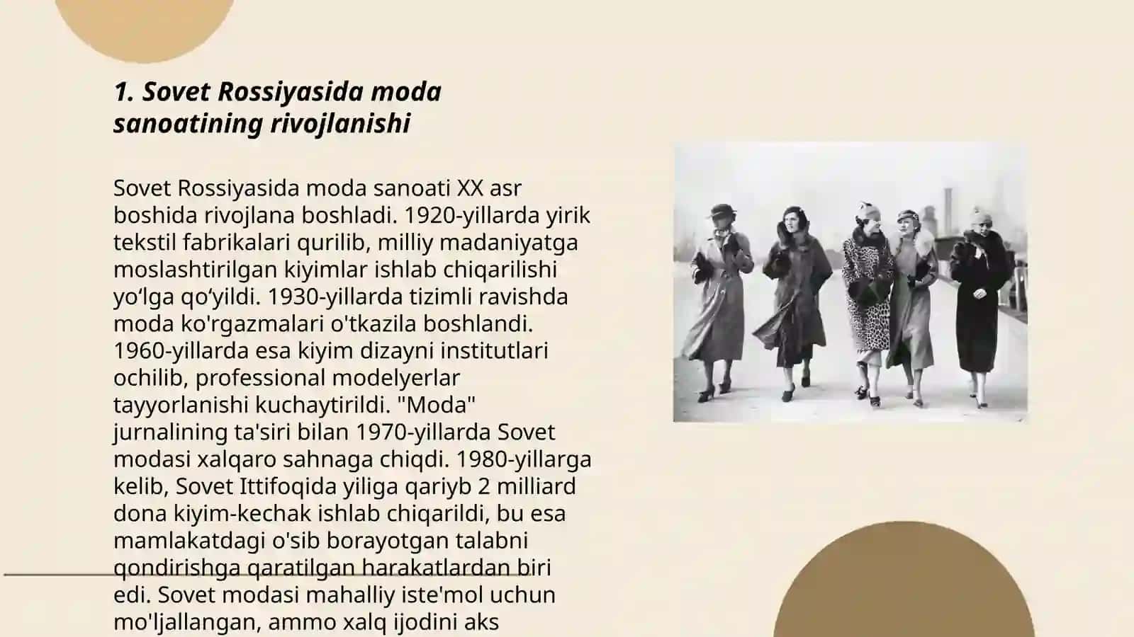Sovet rossiyasida 1920-1930 yillarda kiyimni modellashtirish 3