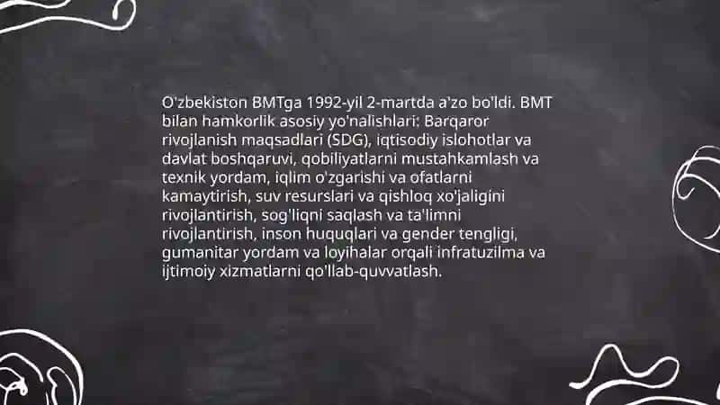 O'zbekistonning xalqaro tashkilotlar bilan hamkorlik aloqalari 3