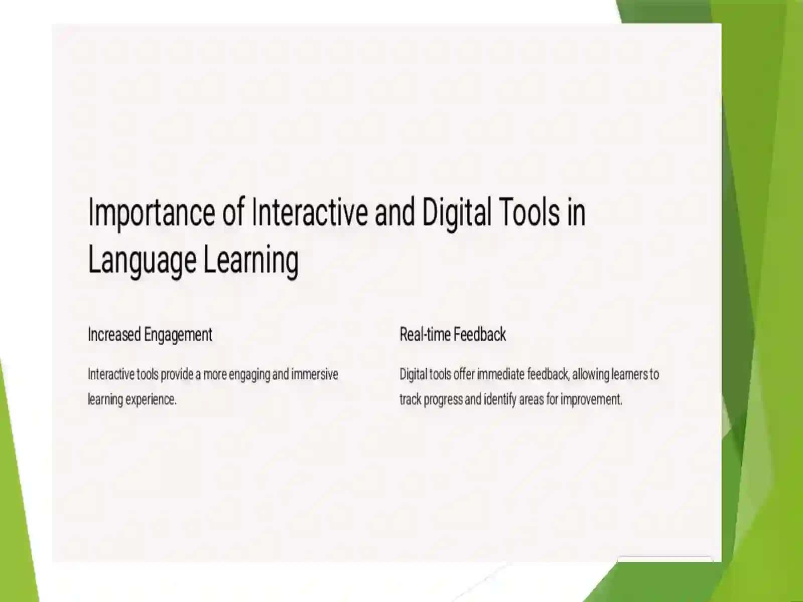 Interactive and Digital Tools for Language Learning 3