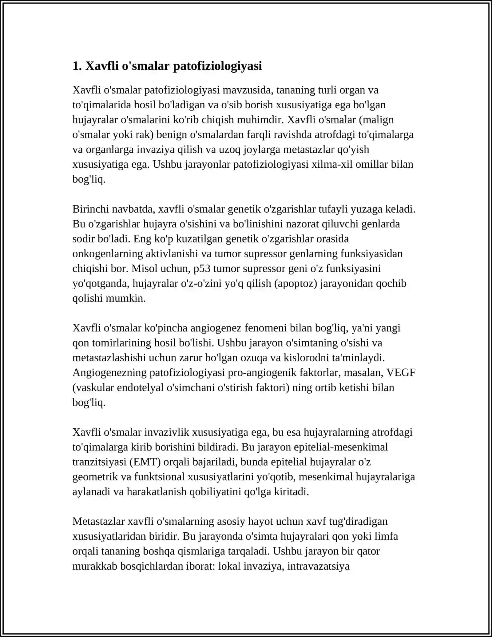 XAVFLI O'SMALAR FARMAKOLOGIYASI 3