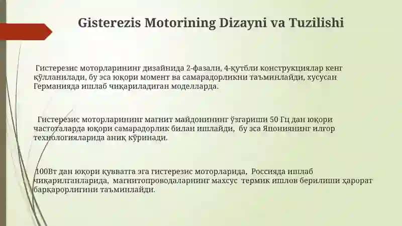 Gisterezis Motorlari 3