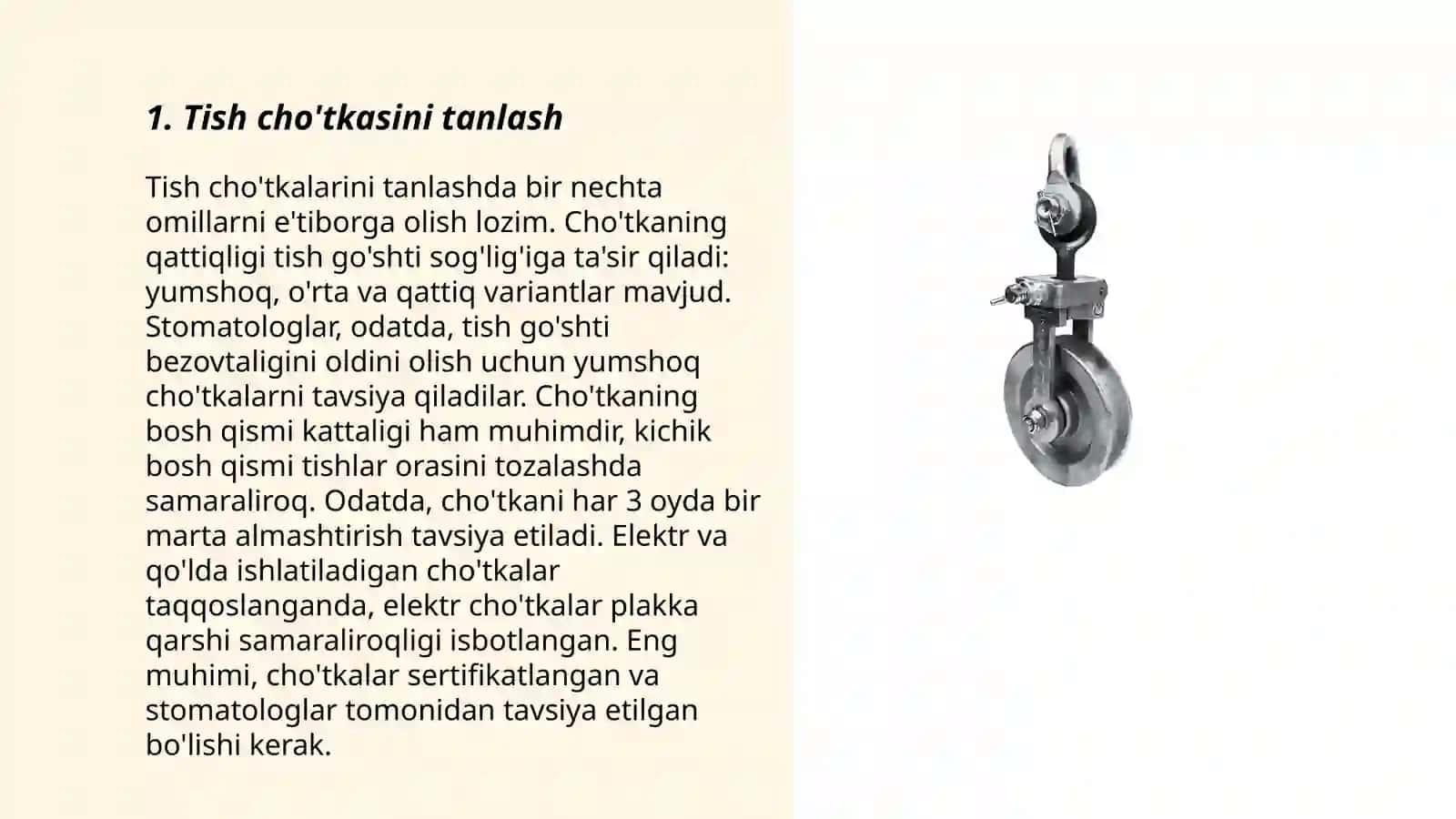 Ogʻiz boʻshligʻi shaxsiy gigiyenasi qoidalari, tishlarni tozalash usullari 3