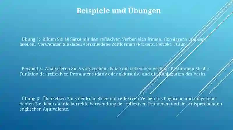 Reflexive verben 3