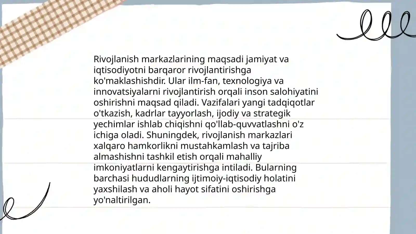Rivojlanish markazlari va umumiy guruh boʻlib tashkil etiladigan ta'limiy faoliyatning bogʻliqligi 3