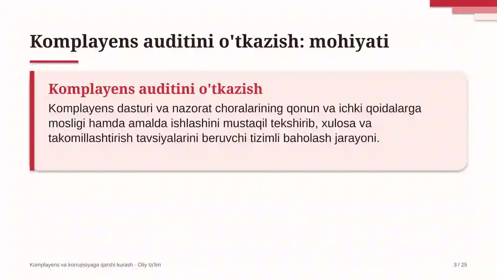 Eshik-rom ishlab chiqarish korxonalarida komplayens auditini o'tkazish 3