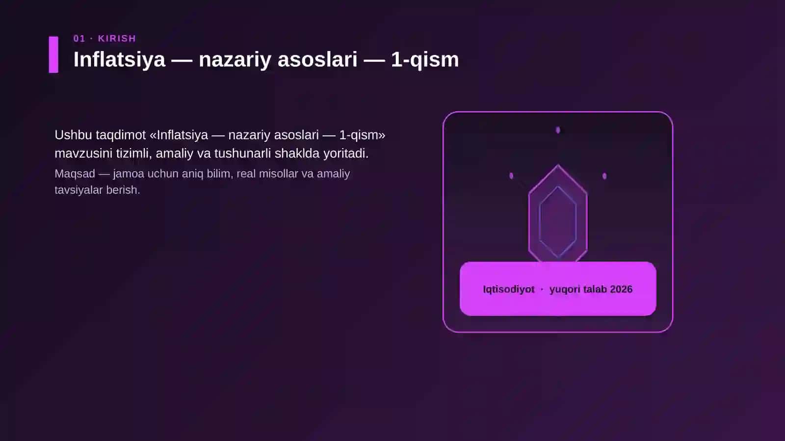 Inflatsiya — nazariy asoslari — 1-qism 3