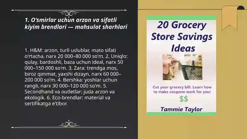 Oʻsmirlar uchun arzon va sifatli kiyim brendlari 3