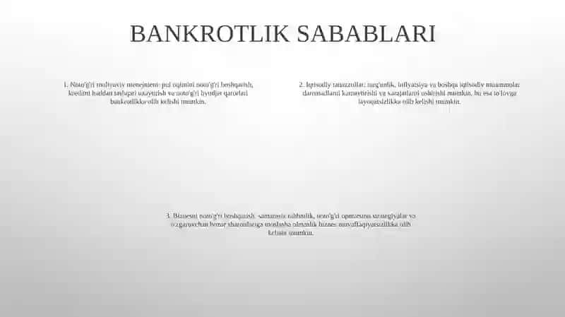 Biznes Faoliyatida Bankrod 3