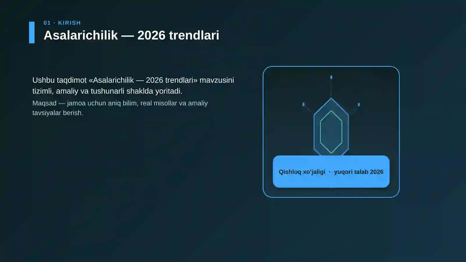 Asalarichilik — 2026 trendlari 3