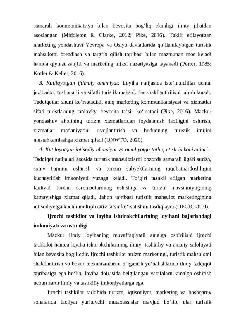 Turistik Mahsulot Ishlab Chiqishda Zamonaviy Marketing Unsurlaridan Foydalanish Imkoniyatlari 3